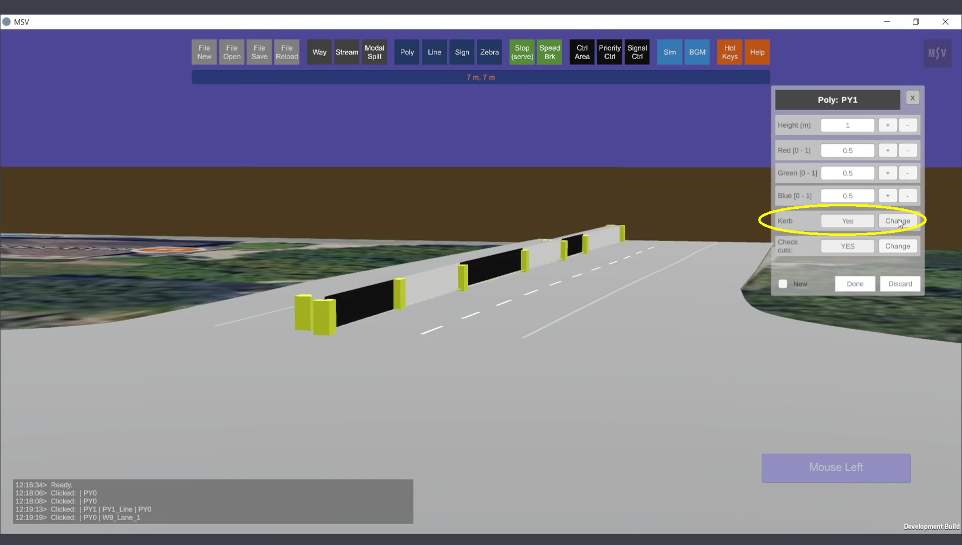 Median with Kerb